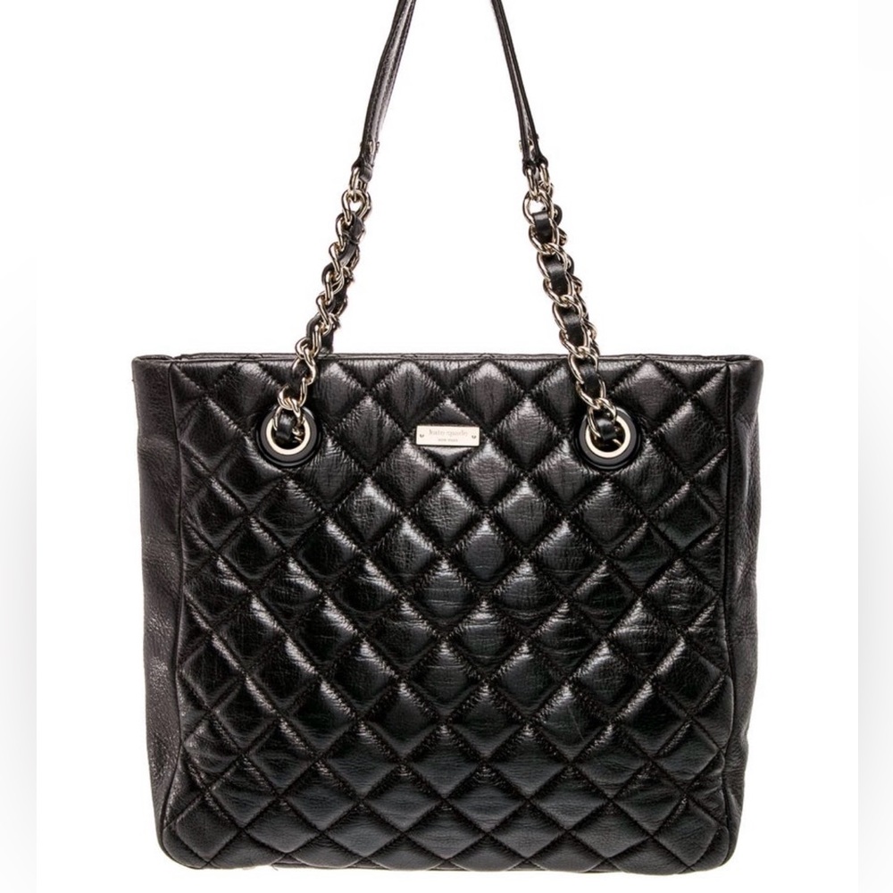 Kate Spade Black Quilted Tote
